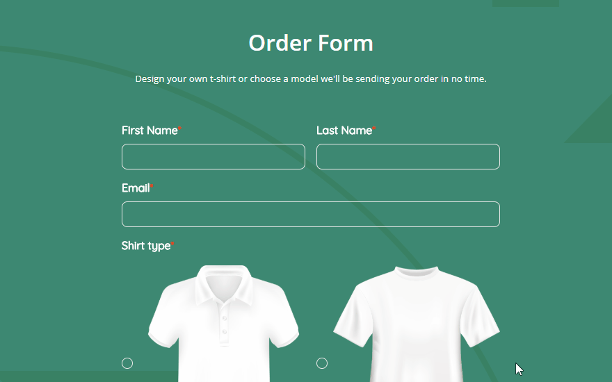 Online Order Form GIF