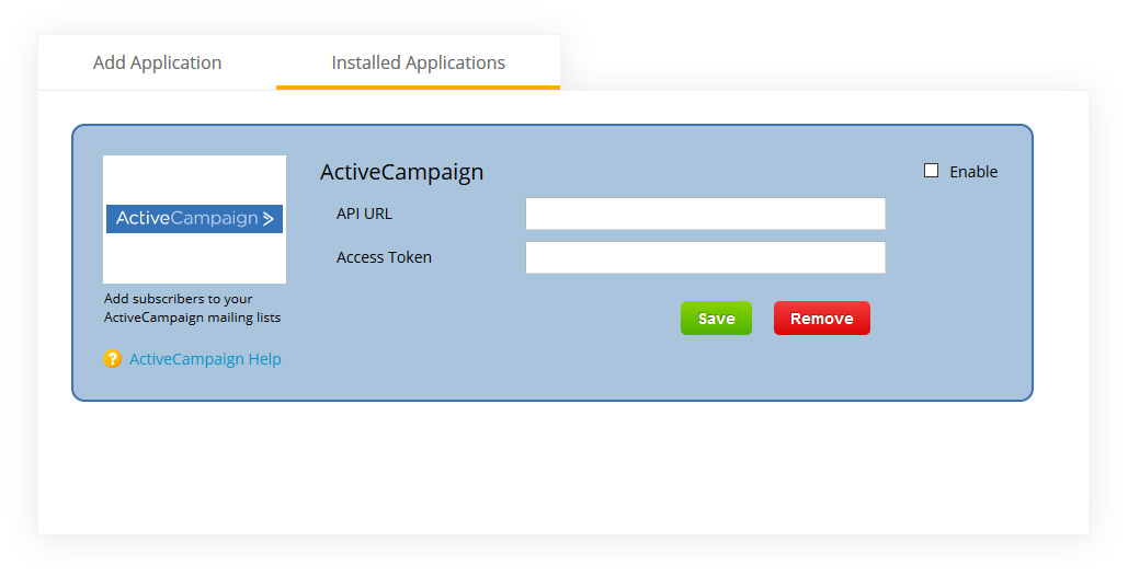 form builder with activecampaign integration