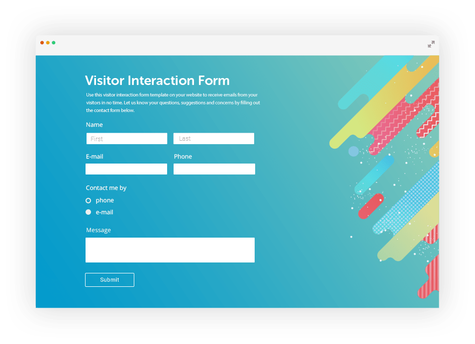 Visitor Interaction Form