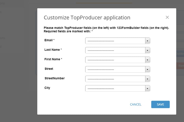 Customize TopProducer application