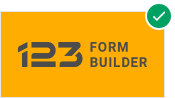 123formbuilder logo yellow background
