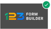 123formbuilder logo dark background