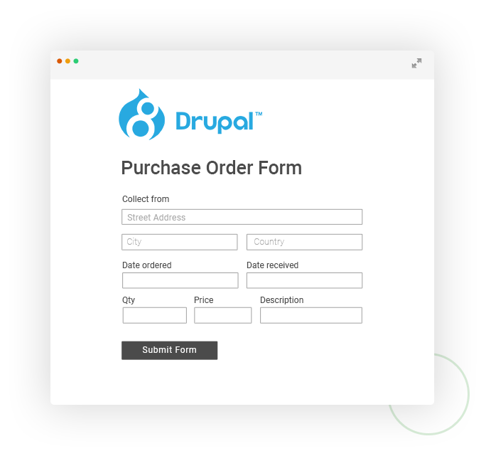 Drupal order form