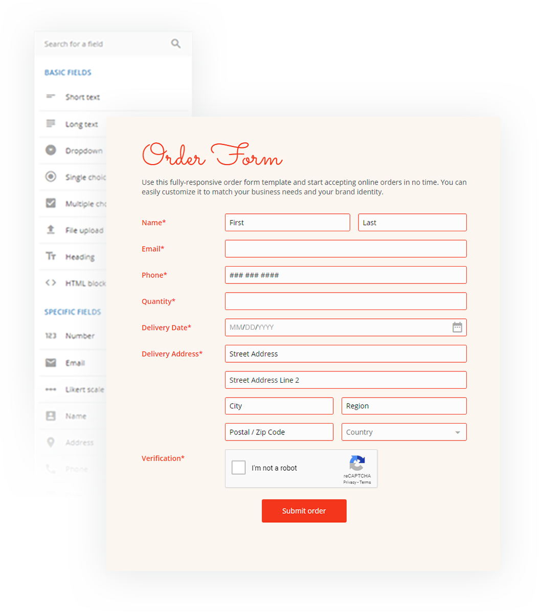 123 Booking Form