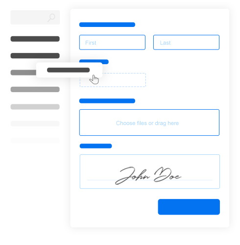 drag and drop white label form builder